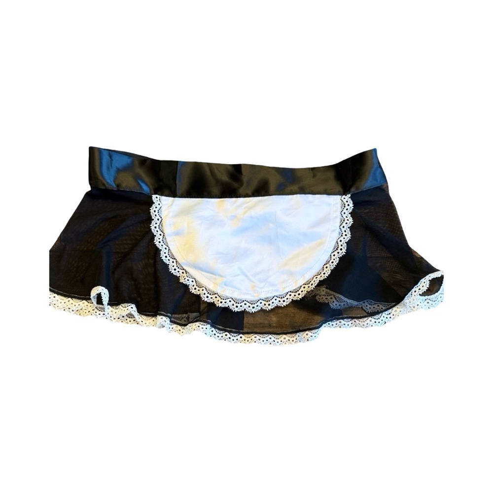 ๐ค Fetish French Fantasy Bodysuit โ Vinyl Lace Cosplay Maid ๐ค - Picture 10 of 15